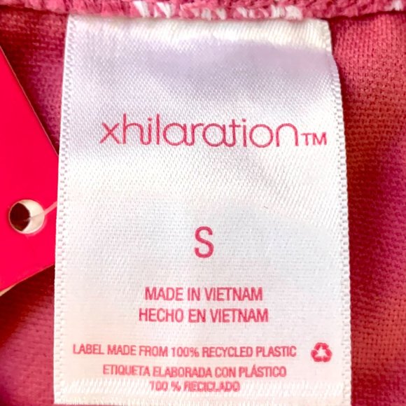 Xhilaration Juniors Pink White Floral High Leg Scoop Waist Bottom Suit Swim S L - Picture 4 of 9